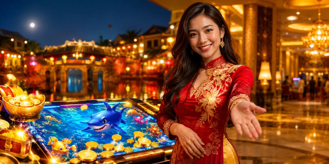 Bầu không khí chợ đêm Hội An kết hợp trải nghiệm casino giải trí lành mạnh